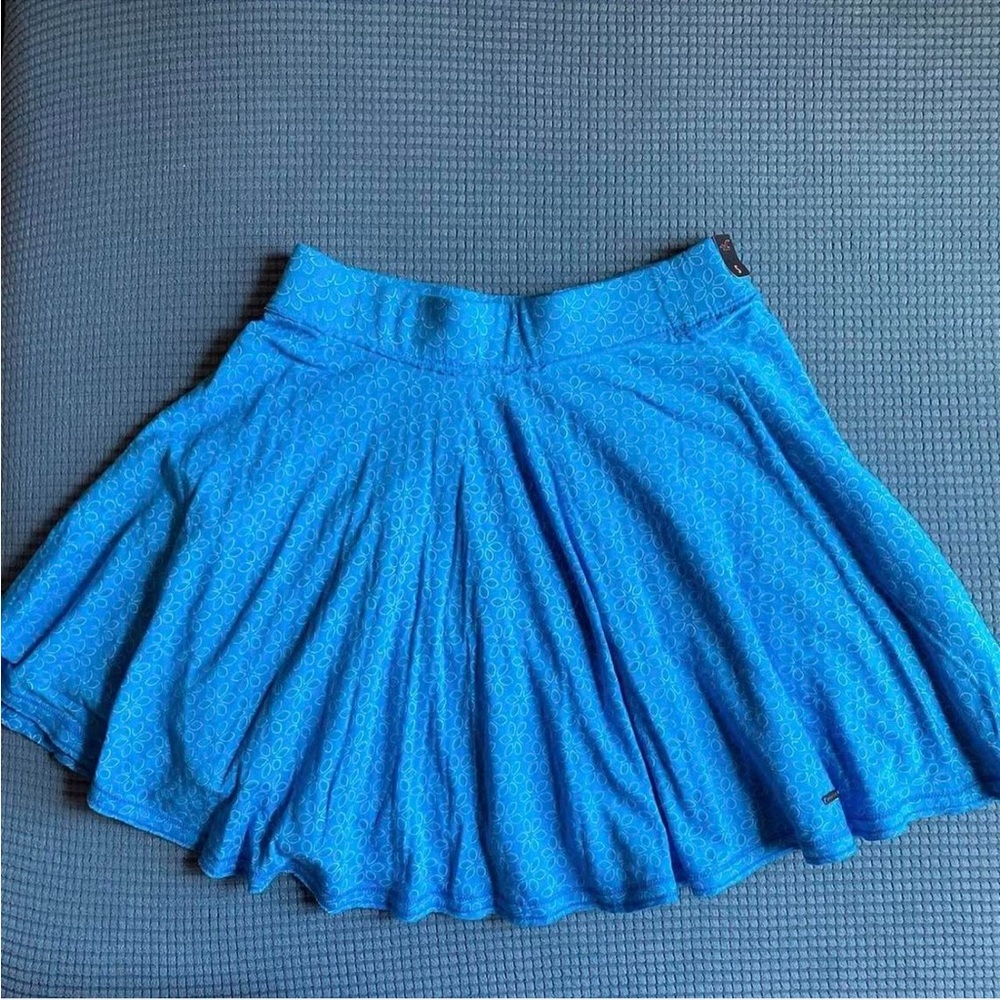 Hollister Blue Floral Skater Skirt